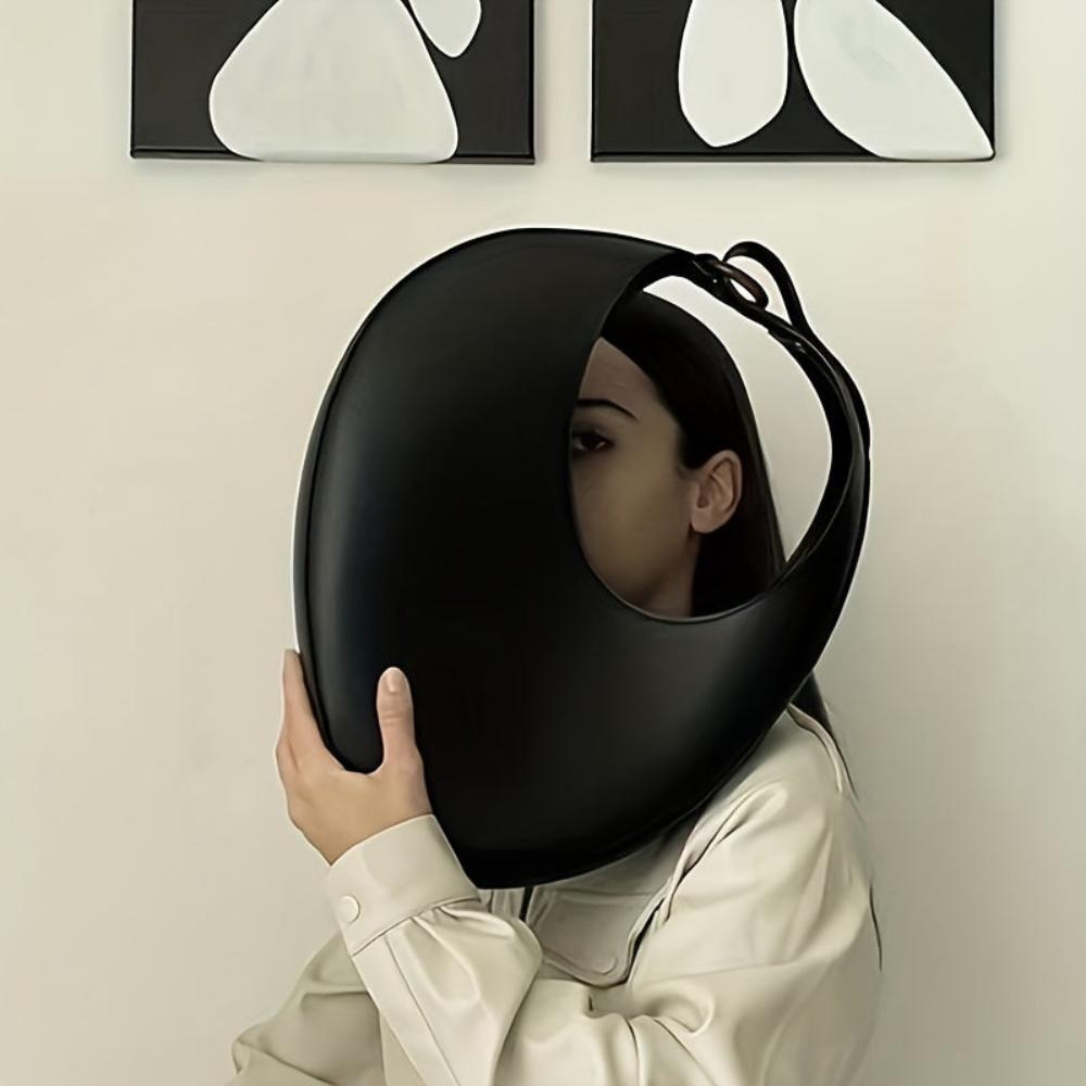 Anelisa® | Elegante moderne minimalistische Hobo-Tasche in einfarbig