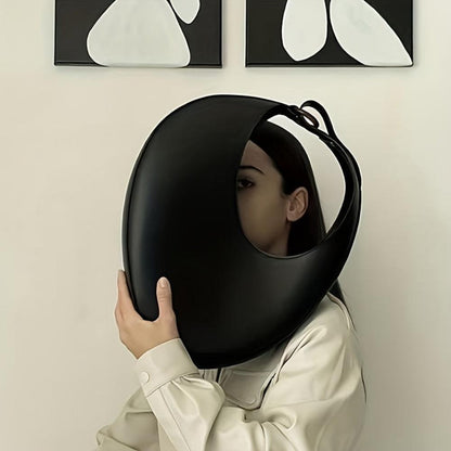 Anelisa® | Elegante moderne minimalistische Hobo-Tasche in einfarbig