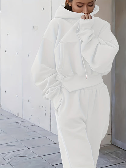2-teiliges Athleisure-Set, Übergroßer Kapuzenpullover & Sweatpants