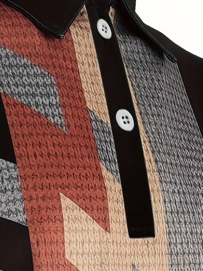 Lässiges Herren Polo im Vintage Stil