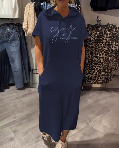 Saskia™ | Lässiges Hoodie-Kleid