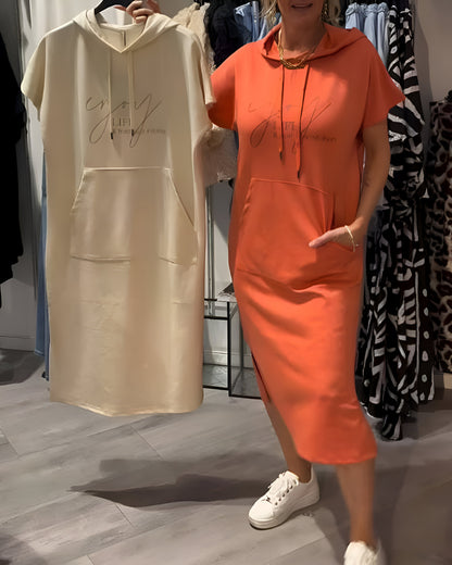 Saskia™ | Lässiges Hoodie-Kleid