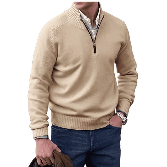 Charlie™ - Eleganter Kaschmirpullover mit Reißverschluss