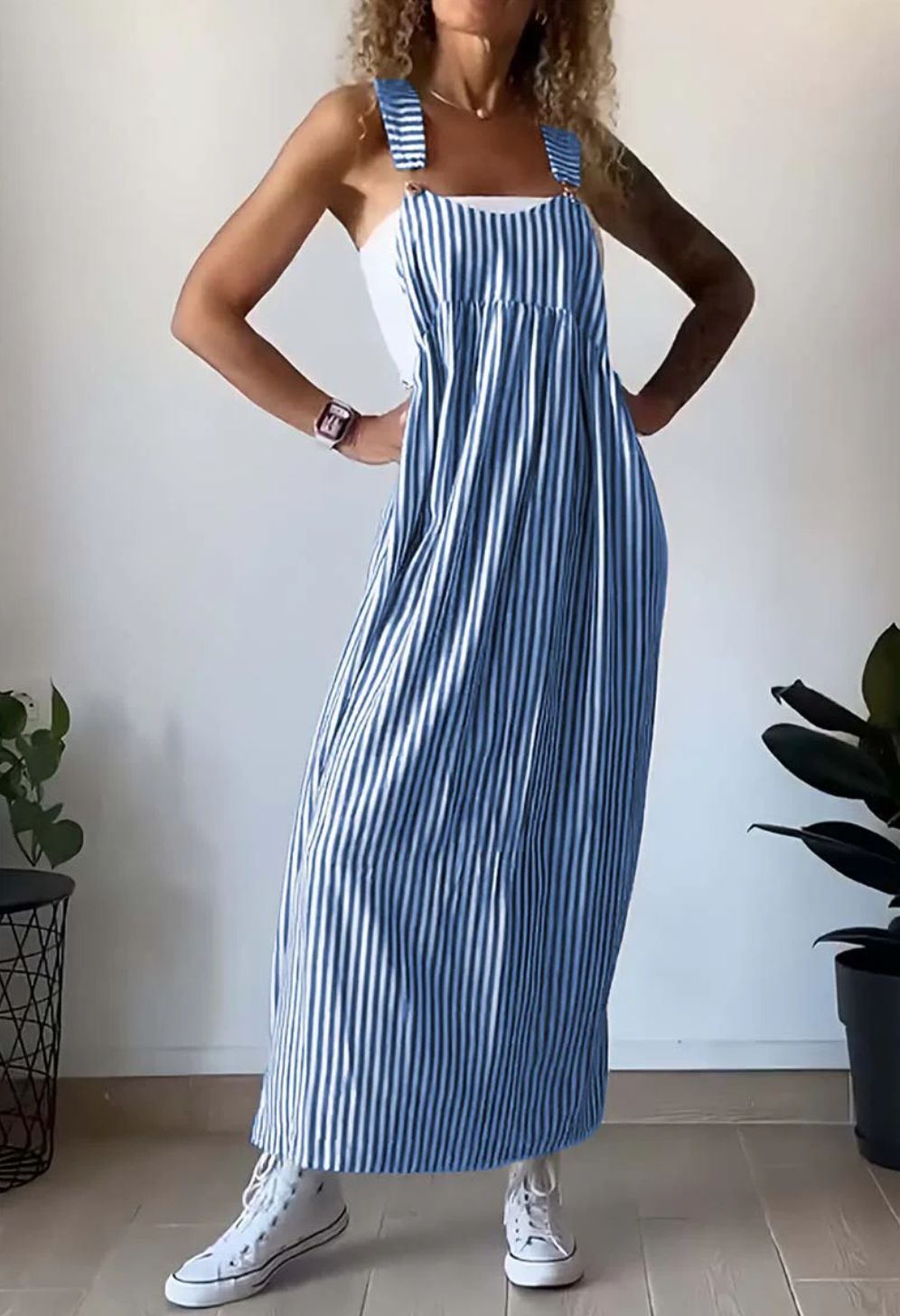 Alice™ - Lässiges gestreiftes Jumpsuit-Kleid