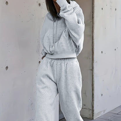 2-teiliges Athleisure-Set, Übergroßer Kapuzenpullover & Sweatpants