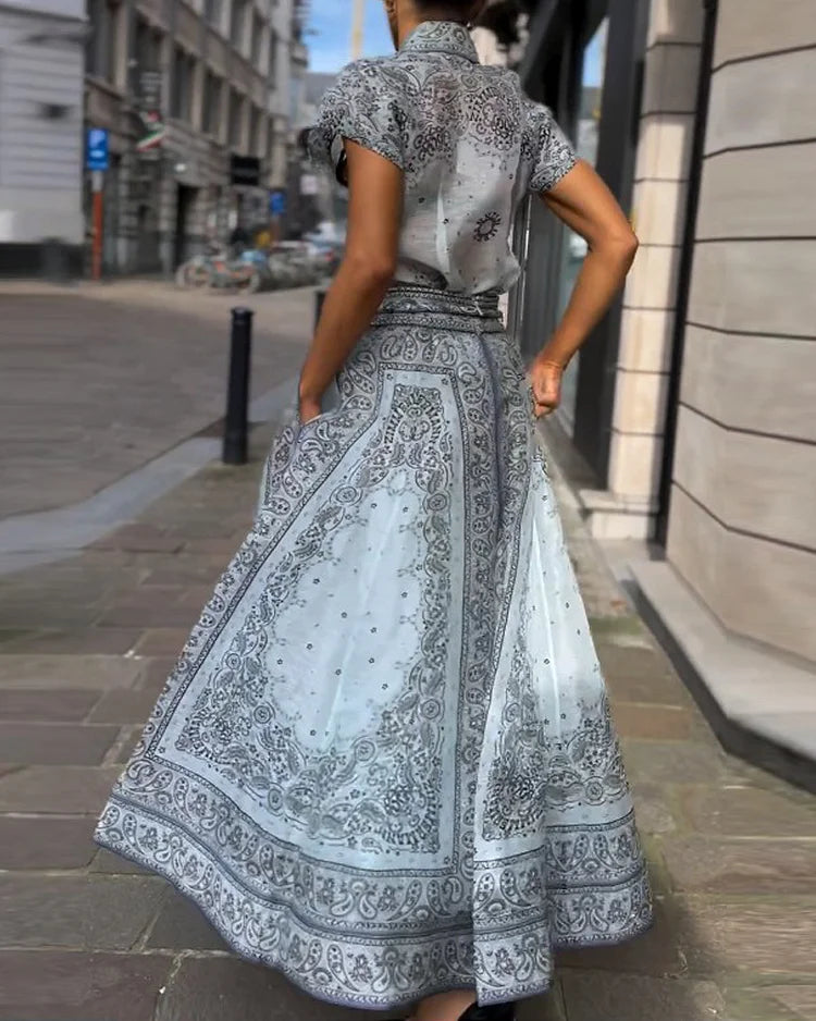 Adele™ - Boho-Druck Zweiteiler