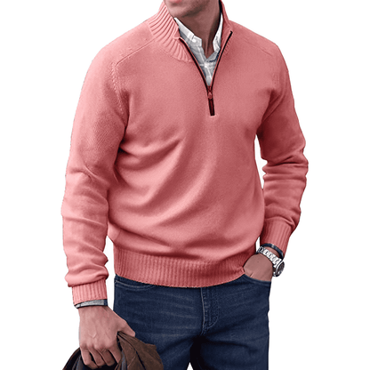 Charlie™ - Eleganter Kaschmirpullover mit Reißverschluss