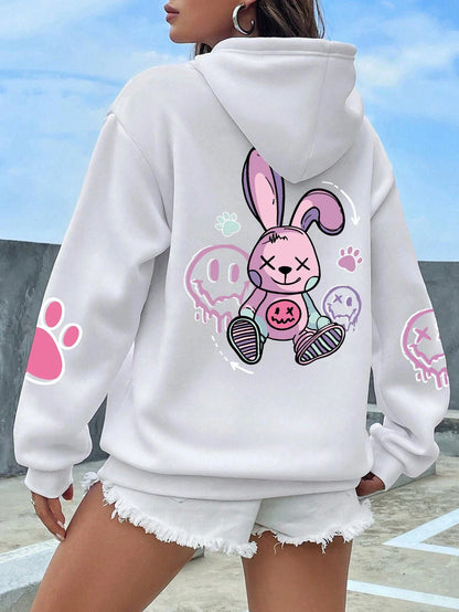 Zoe™ – Kawaii Rebel Bunny Hoodie