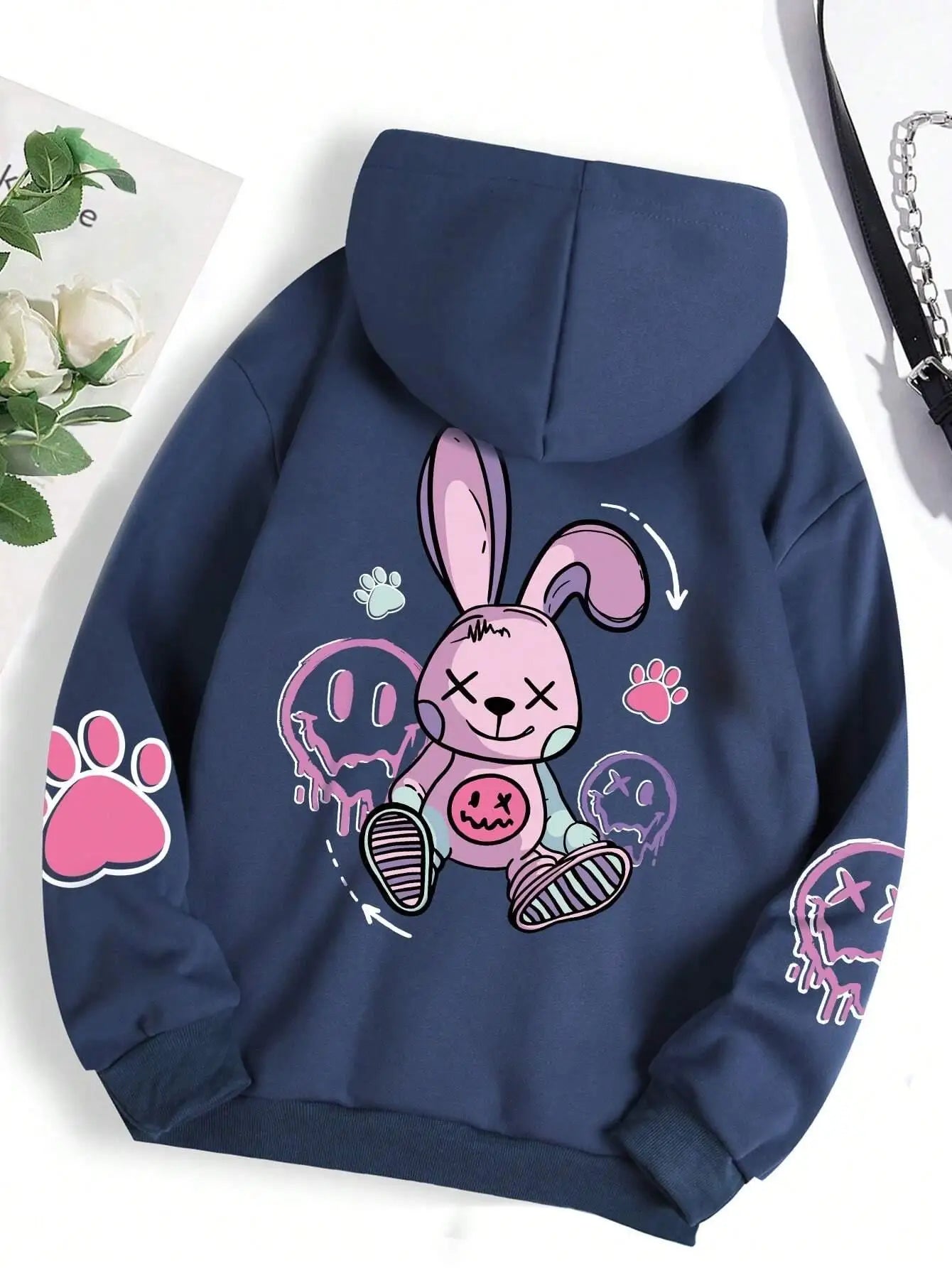Zoe™ – Kawaii Rebel Bunny Hoodie
