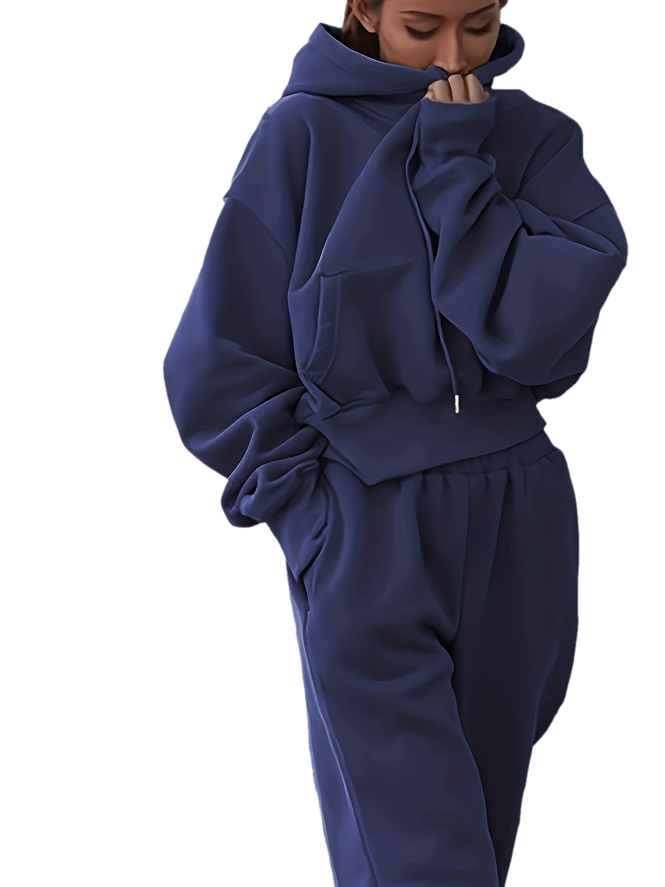 2-teiliges Athleisure-Set, Übergroßer Kapuzenpullover & Sweatpants