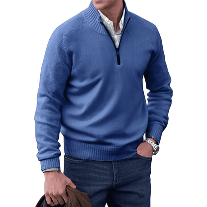 Charlie™ - Eleganter Kaschmirpullover mit Reißverschluss
