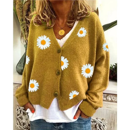 Althea™ | Lässiger Floral Häkel-Cardigan