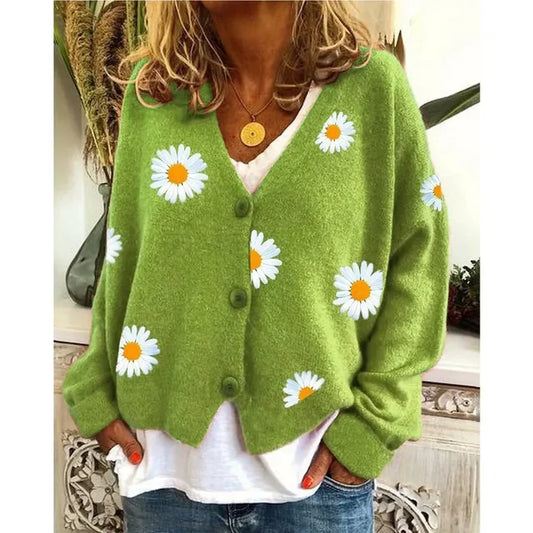 Althea™ | Lässiger Floral Häkel-Cardigan