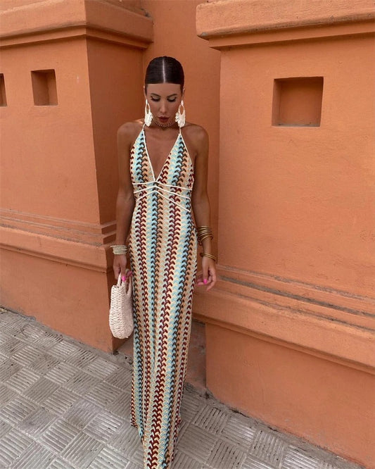 Andie - Schickes V-Ausschnitt Kleid