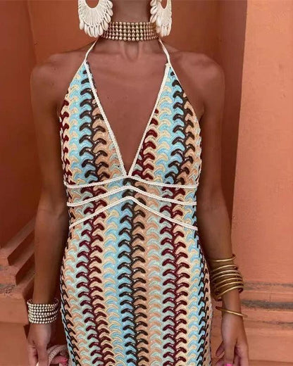 Andie - Schickes V-Ausschnitt Kleid