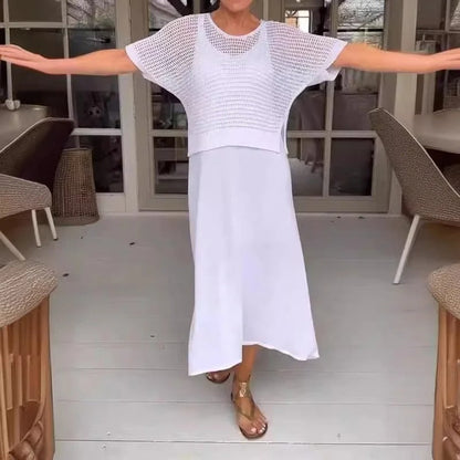 Alma™ - Elegantes 2-Teile Kleid mit Spitzenoberteil