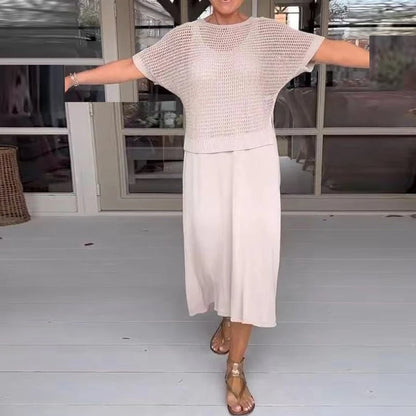 Alma™ - Elegantes 2-Teile Kleid mit Spitzenoberteil